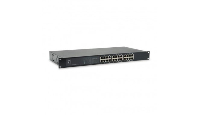 LevelOne 24-Port Gigabit PoE Switch, 802.3at/af PoE, 150W