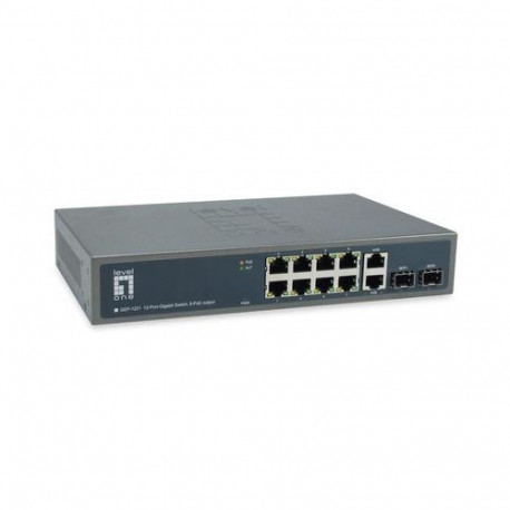 LevelOne GEP-1221 network switch Unmanaged Gigabit Ethernet (10/100/1000) Power over Ethernet (PoE) 