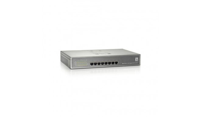 LevelOne 8-Port Gigabit PoE Switch, 802.3at/af PoE, 123.2W