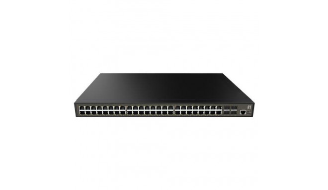 LevelOne GEL-5271 network switch Managed L2+ Gigabit Ethernet (10/100/1000) 1U Black