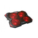 C-TECH Zefyros notebook cooling pad 43.9 cm (17.3&quot;) 900 RPM Black