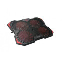 C-TECH Zefyros notebook cooling pad 43.9 cm (17.3&quot;) 900 RPM Black