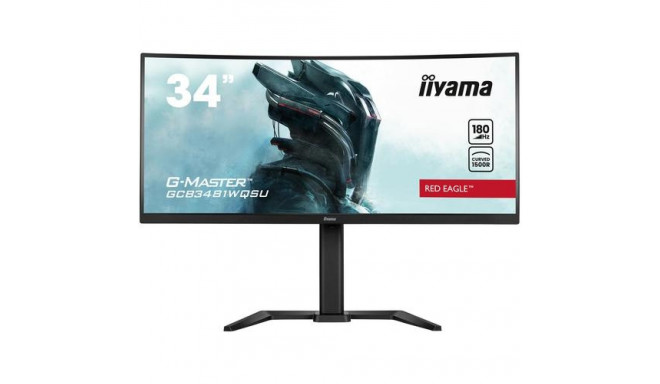 iiyama G-MASTER Immerse yourself in the game with the curved GCB3481WQSU-B1 Red Eagle with FreeSync 
