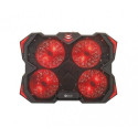 C-TECH Zefyros notebook cooling pad 43.9 cm (17.3&quot;) 900 RPM Black