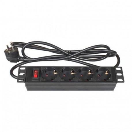 Alcasa GC-N0103 power distribution unit (PDU) 4 AC outlet(s) 1U Black