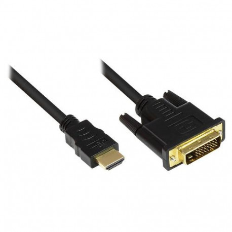 Alcasa 1m HDMI/DVI-D Black
