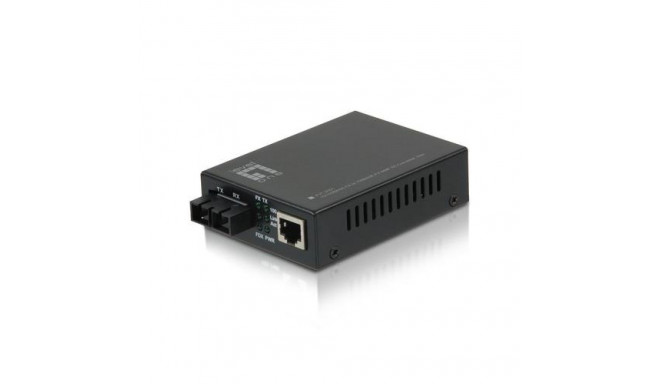 LevelOne RJ45 to SC Fast Ethernet Media Converter, Multi-Mode Fiber, 2km