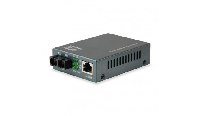 LevelOne RJ45 to SC Fast Ethernet Media Converter, Single-Mode Fiber, 1550nm, 80km