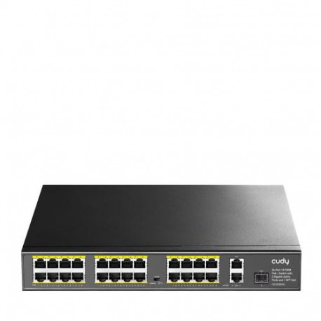 Cudy FS1026PS1 network switch Unmanaged Gigabit Ethernet (10/100/1000) Power over Ethernet (PoE) Bla