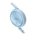 Baseus FREE2DRAW MİNİ RETRACTABLE CHARGİNG CABLE TYPE-C TO TYPE-C 100W 1M GALAXY BLUE USB cable USB 