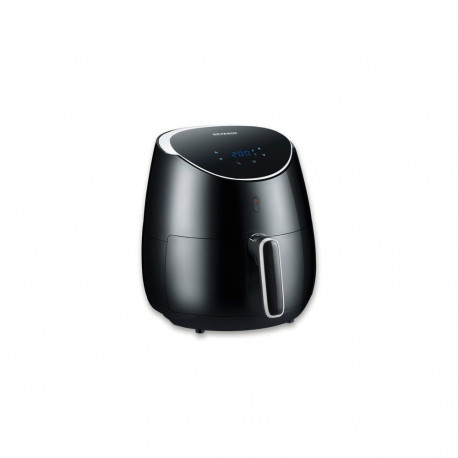 Severin FR 2445 fryer Single 5 L Stand-alone 2000 W Hot air fryer Black, Metallic, Silver