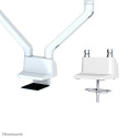 Neomounts FPMA-D750DWHITE2 Monitor arm 10-32&quot; - gas spring - Topfix - 180°-stop