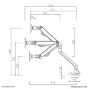 Neomounts FPMA-D750BLACK2 Monitor arm 10-32&quot; - gas spring - Topfix - 180°-stop