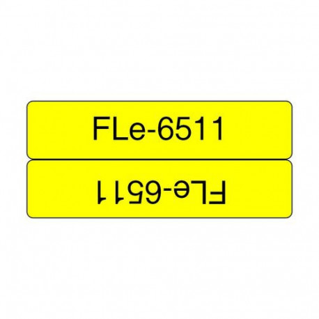 Brother FLE-6511 label-making tape Black on yellow
