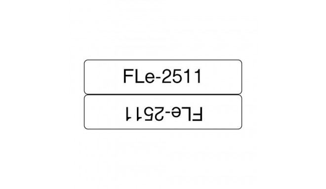 Brother FLE2511 label-making tape Black on white