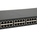 LevelOne 26-Port Fast Ethernet PoE Switch, 24 PoE Outputs, 2 x Gigabit SFP, 380W