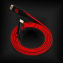Floating Grip FG-HDMILED-300-RED HDMI cable 3 m HDMI Type A (Standard) Black
