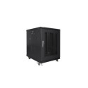 Lanberg FF01-6815-23B rack cabinet 19U Freestanding rack Black