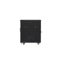 Lanberg FF01-6815-23B rack cabinet 19U Freestanding rack Black
