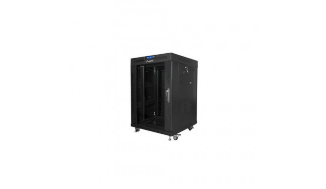 Lanberg FF01-6615-12BL rack cabinet 15U Freestanding rack Black