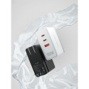 Vention 3-Port USB (C+C+A) GaN Charger (100W/100W/30W) EU-Plug White
