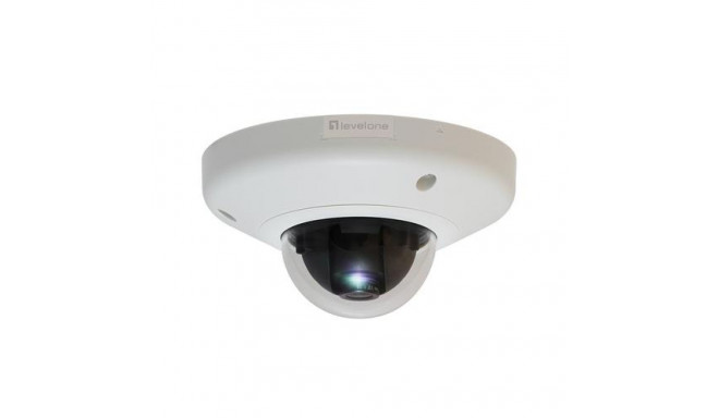 LevelOne HUBBLE Fixed Dome IP Network Camera, 3-Megapixel, 802.3af PoE, Vandalproof