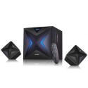 F&amp;D F550X speaker set 56 W Black 2.1 channels 28 W Bluetooth