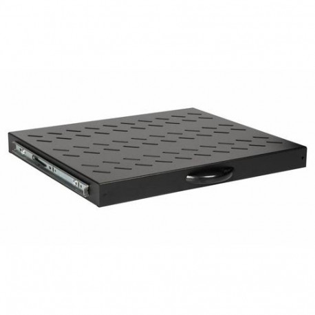 Equip Sliding Shelf 19', 1U, 600MM, Black
