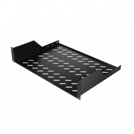 Equip Fixed Shelf 19', 2U, 800MM, Black