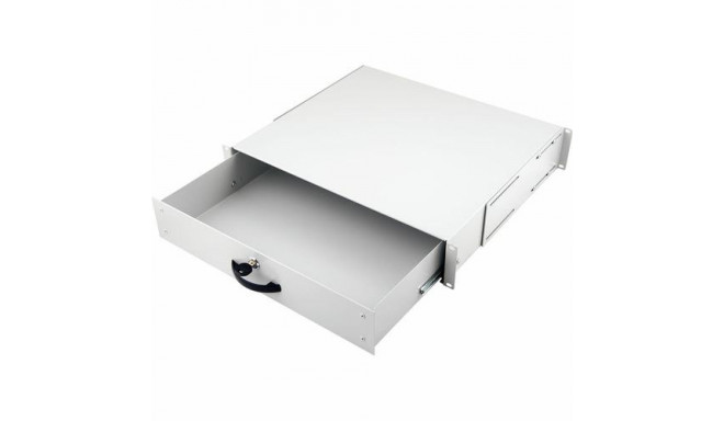 Equip Lockable Drawer 19', 2U, RAL7035 Grey