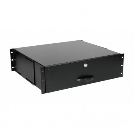 Equip Lockable Drawer 19', 3U, RAL9005 Black