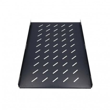 Extralink Fixed shelf 1U 750mm Black 19", 752 x 472mm, for 1000mm depth cabinets