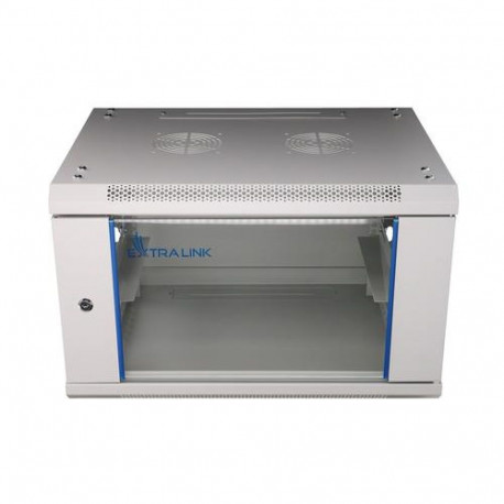 Extralink Rackmount cabinet 6U 600x600 Gray wall mounted