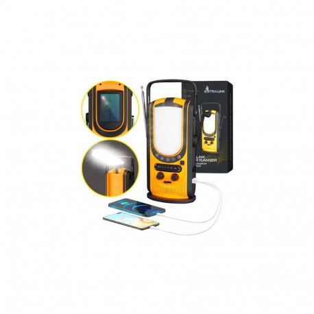 Extralink Powerbank Power Ranger EPS-6000 6000mAh, FM Radio, LED Light, Hand Crank, Solar panel