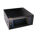 Extralink Rackmount cabinet 4U 600x600 Black wall mounted