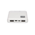 Extralink Powerbank EPB-098W 10000mAh White Power bank, USB-C