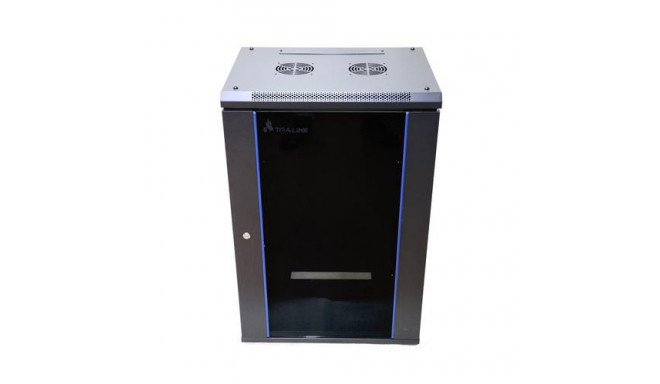 Extralink Rackmount cabinet 15U 600x450 Black wall mounted