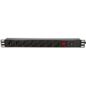 Extralink Power strip EXPDU7EU SW 19&quot; 1U, 7 EU sockets, with switch, 2m