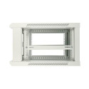 Extralink Rackmount cabinet 6U 600x600 ASP Gray wall mounted, metal door