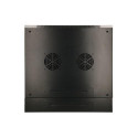 Extralink Rackmount cabinet 12U 600x600 AZH Black wall mounted, swing type