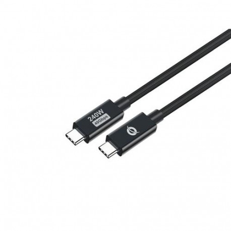 Conceptronic ETTA04B12 USB 4.0 Gen 3 C-C PD 3.1 240W Cable 1.2M, 48V 5A, 40Gbps, E-Mark