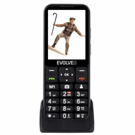 Evolveo EasyPhone ESLTRD 7.11 cm (2.8") 105 g Black Senior phone