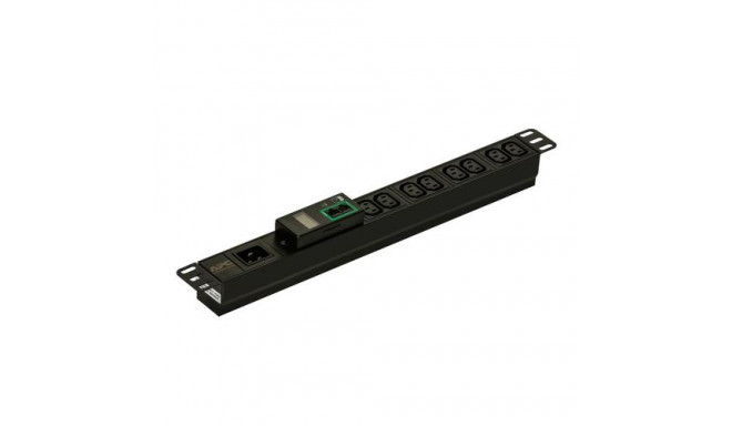 APC Easy Rack PDU, Metered, 1U, 1 Phase, 3.7kW, 230V, 16A, 8 x C13 outlets, IEC60320 C20 inlet