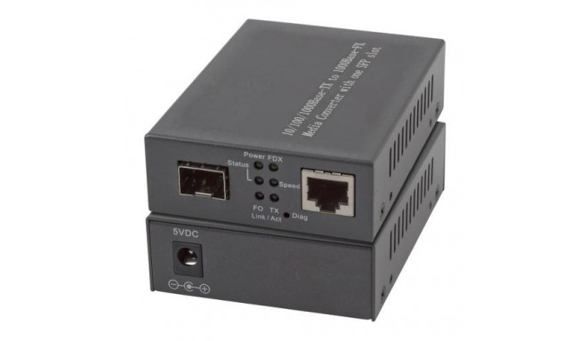 EFB Elektronik EL029 network media converter 1000 Mbit/s Multi-mode, Single-mode Black