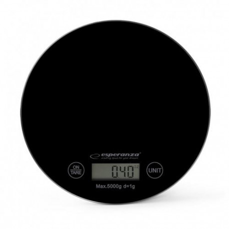Esperanza EKS003K kitchen scale Black Countertop Round Electronic kitchen scale