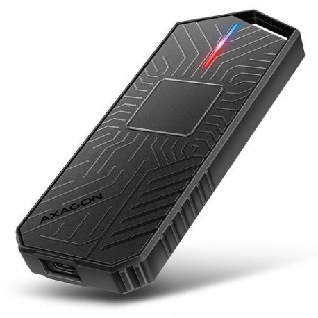 Axagon EEM2-GAM, USB-C 10Gbps - NVMe & SATA SSD GAME M.2 box, bezšroubkový SSD enclosure Bla