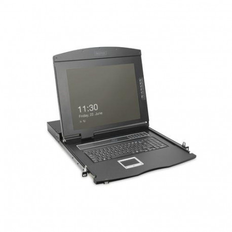 Digitus 19" HD LCD KVM console, 1-port VGA, Spanish keyboard