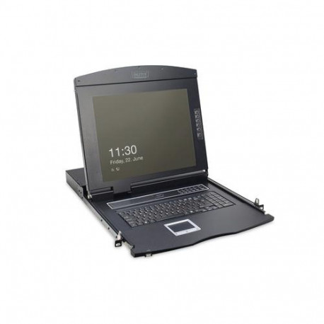 Digitus 17" LCD KVM Console, 1-Port VGA, german Keyboard