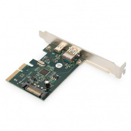 Digitus PCIe card, USB Type-CTM + USB-A