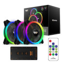 darkFlash DR12 PRO computer cooling system Computer case Fan 12 cm Black 1 pc(s)